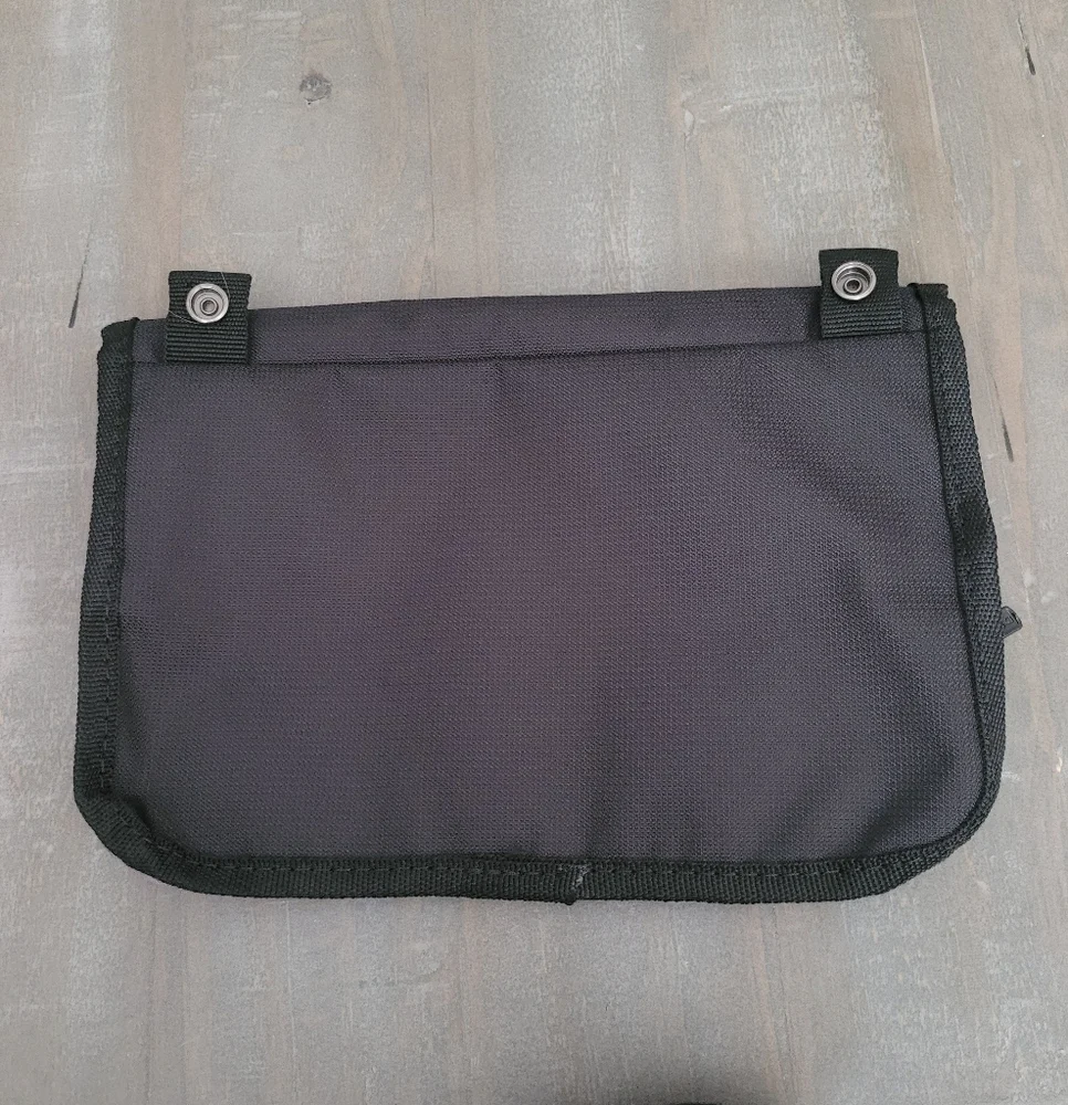 Delsey Black Bi-fold Organizer Zipper Wet Pocket